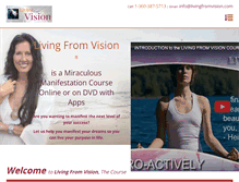 Tablet Screenshot of livingfromvision.com
